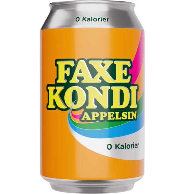 Faxe Kondi Appelsin 33 cl 0 kalorier 01