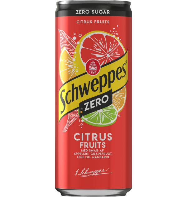 Schweppes Citrus Fruit Sleek 33 cl can Dry