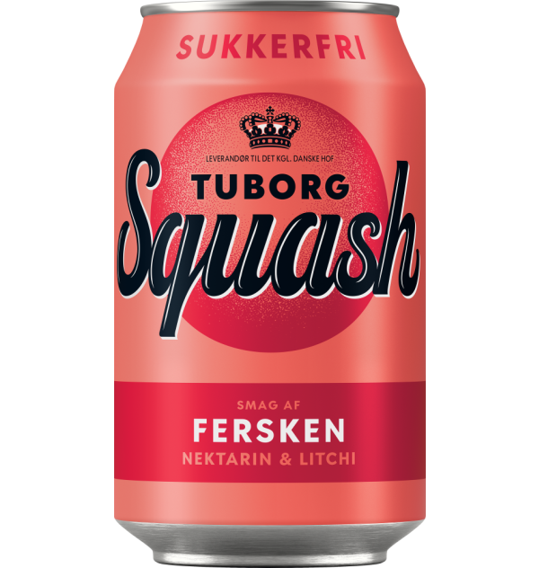 Tuborg Squash Fersken sukkerfri 33cl Can Packshot v2